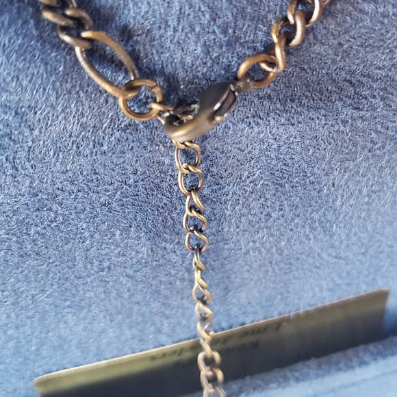 Necklace and earring set with beautiful orange/yellow stones - Picture 3 of 4